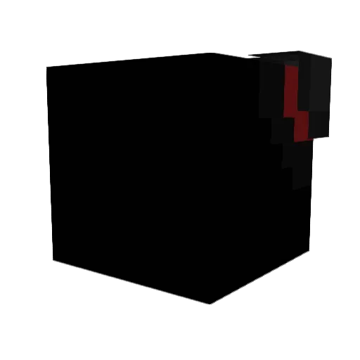 Shaqil Minecraft avatar head, 3D render
