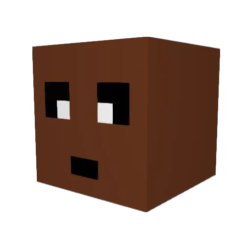 ShaquiIIe Minecraft avatar head, 3D render