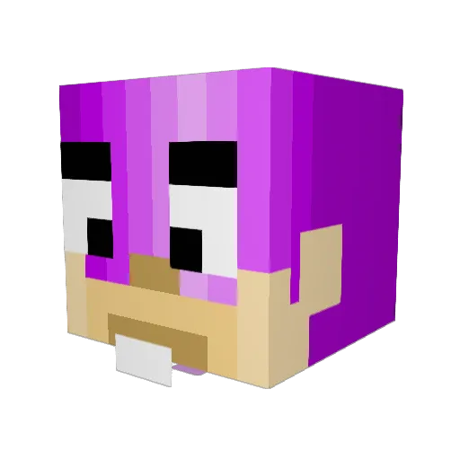 Shaquille42 Minecraft avatar head, 3D render