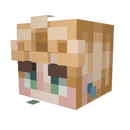 Shar_Gharl Minecraft avatar head, 3D render