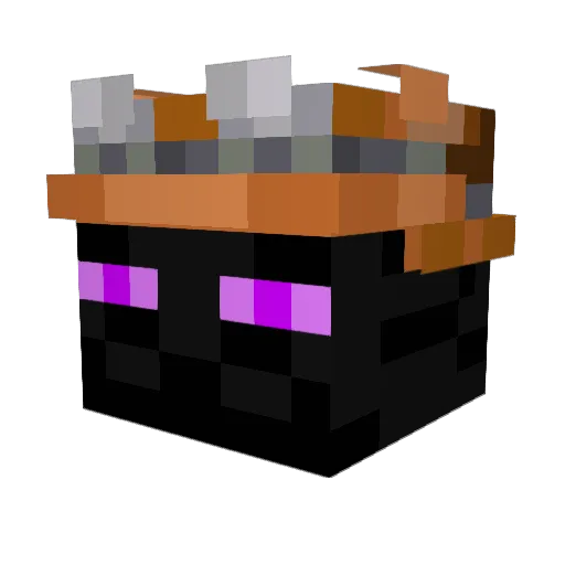 Shararame Minecraft avatar head, 3D render