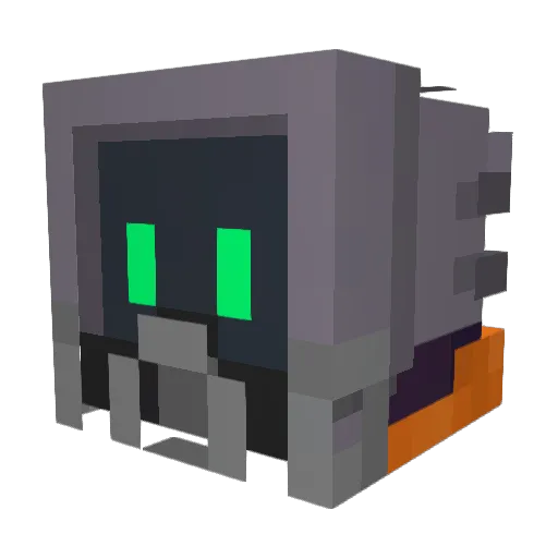 Sharcq Minecraft avatar head, 3D render