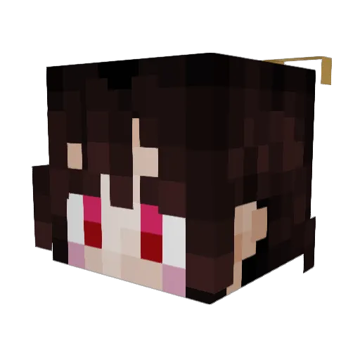 ShardDawn Minecraft avatar head, 3D render