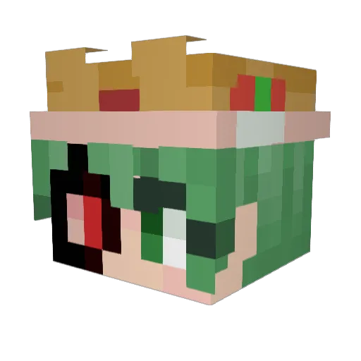 ShardSK Minecraft avatar head, 3D render