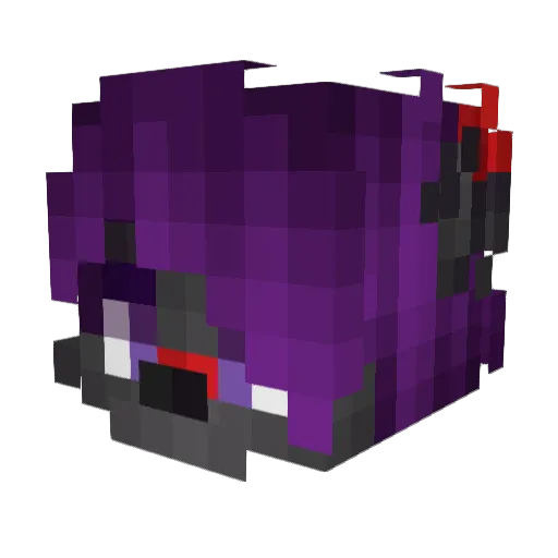 Shard_pup Minecraft avatar head, 3D render