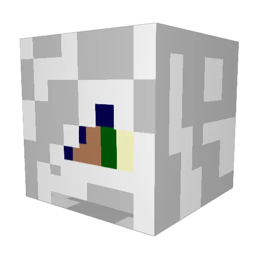 ShareACoke Minecraft avatar head, 3D render