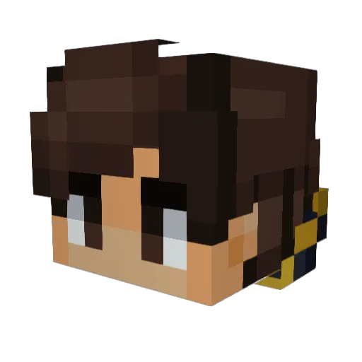SharePoint Minecraft avatar head, 3D render