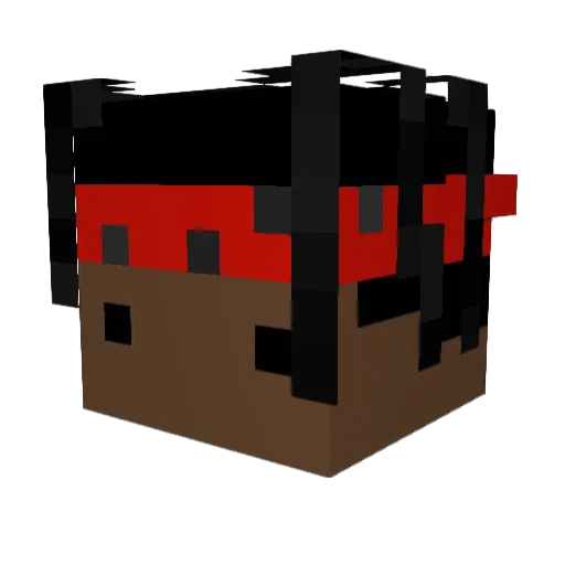 ShareTheSnow Minecraft avatar head, 3D render