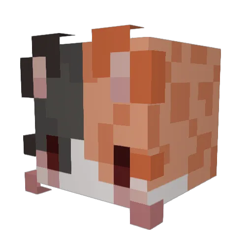 ShargerTark Minecraft avatar head, 3D render