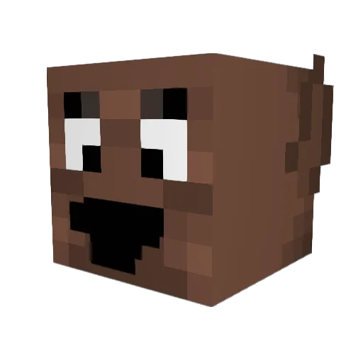 Sharife Minecraft avatar head, 3D render