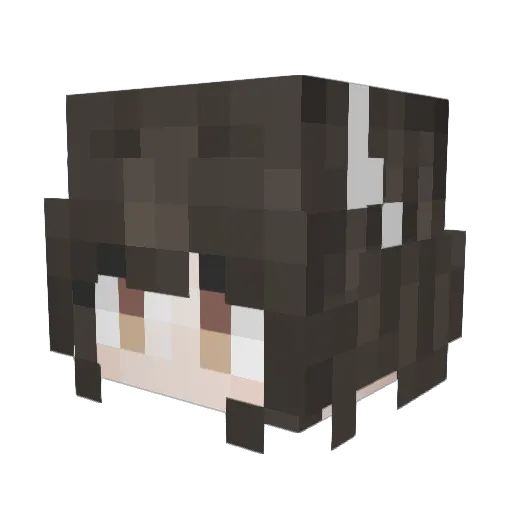 Sharilov Minecraft avatar head, 3D render