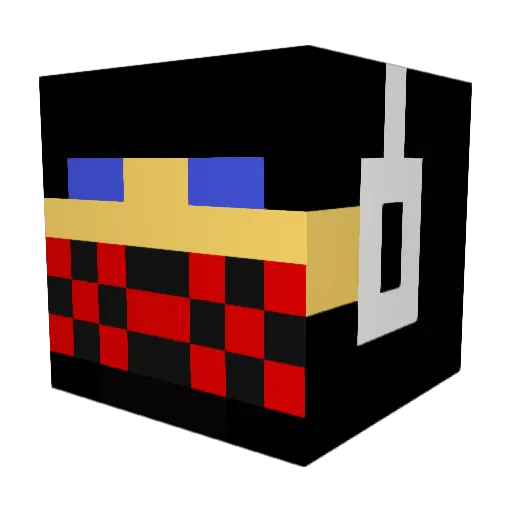 SharinganIsBack Minecraft avatar head, 3D render
