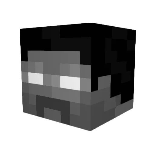 Shark165 Minecraft avatar head, 3D render