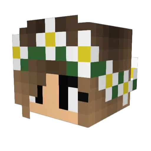 Shark4ttack Minecraft avatar head, 3D render