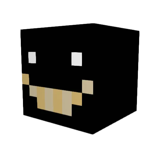 Shark66678 Minecraft avatar head, 3D render