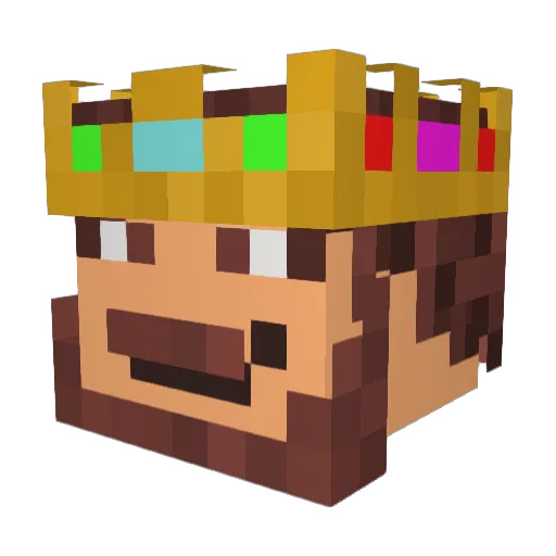 SharkBaitAres Minecraft avatar head, 3D render