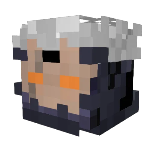 SharkBaitUwU Minecraft avatar head, 3D render