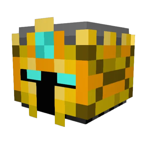 SharkBike Minecraft avatar head, 3D render