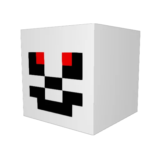 SharkBite63 Minecraft avatar head, 3D render