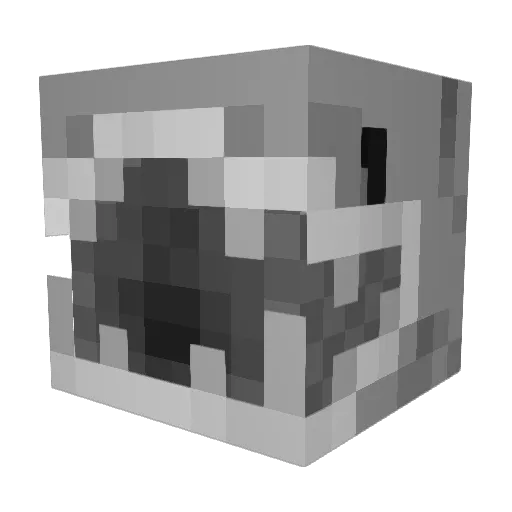 SharkMakar Minecraft avatar head, 3D render