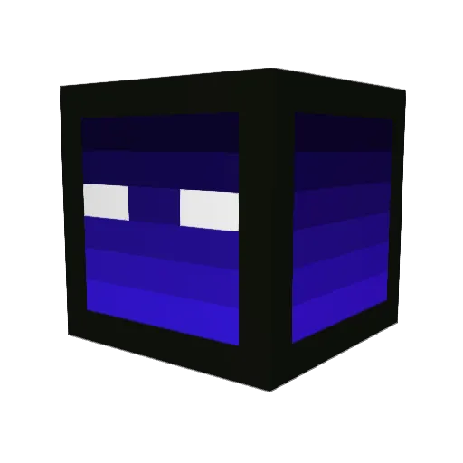 SharkPresident Minecraft avatar head, 3D render