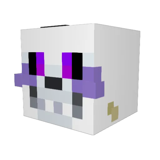 SharkPuppy_ Minecraft avatar head, 3D render