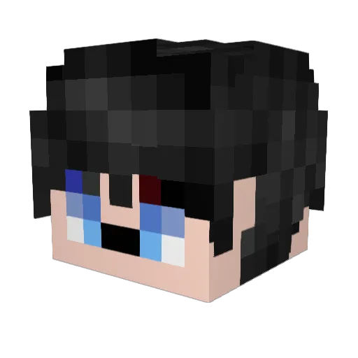 SharkTooth500 Minecraft avatar head, 3D render