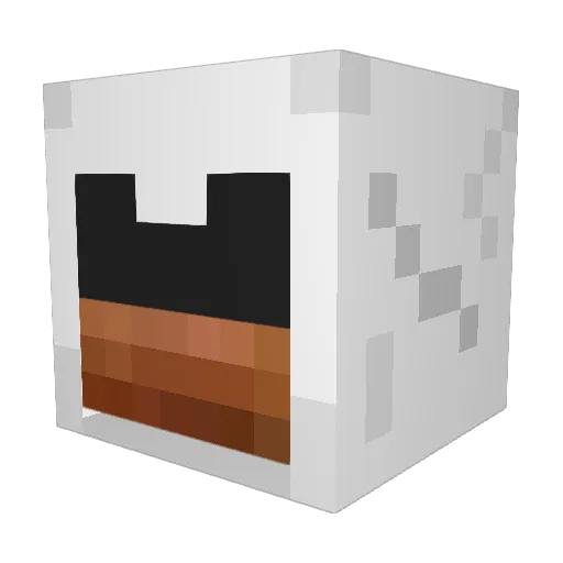 Shark_2000 Minecraft avatar head, 3D render