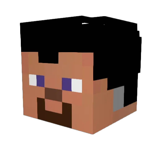 Shark_Attack246 Minecraft avatar head, 3D render