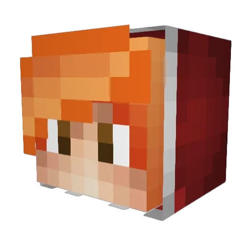 Shark_Ice Minecraft avatar head, 3D render
