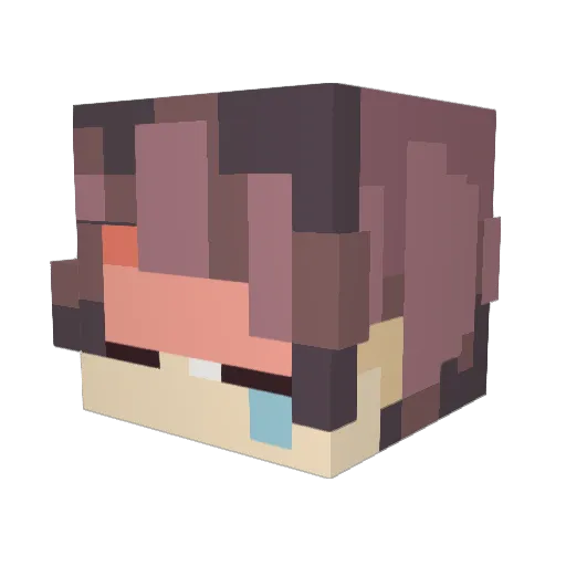 Shark_Seven Minecraft avatar head, 3D render