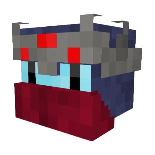 Sharkan17 Minecraft avatar head, 3D render