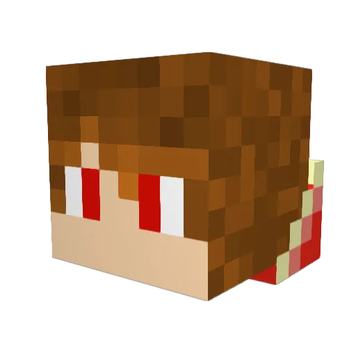 Sharkboy00612 Minecraft avatar head, 3D render
