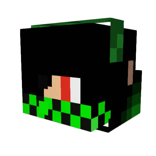 Sharkboy4214 Minecraft avatar head, 3D render