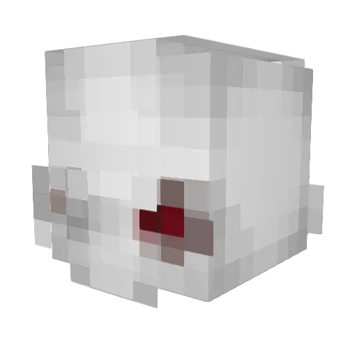 SharkeyXX_ Minecraft avatar head, 3D render
