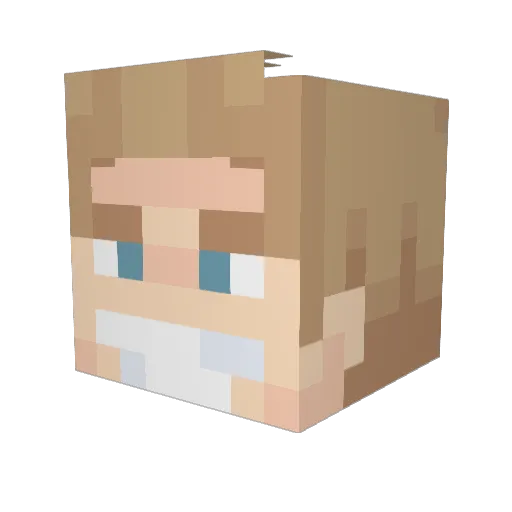 Sharkezi_ Minecraft avatar head, 3D render