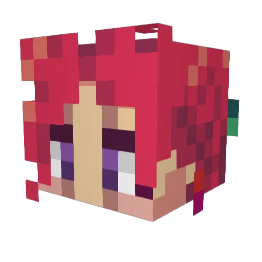 Sharkhoy Minecraft avatar head, 3D render