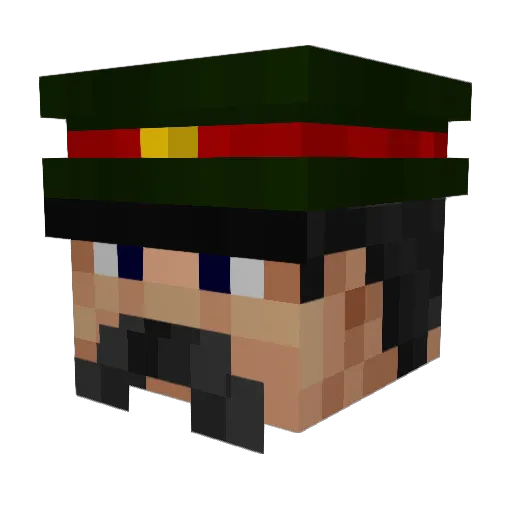 Sharknado2020 Minecraft avatar head, 3D render