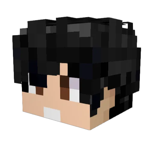 Sharkox_Prime Minecraft avatar head, 3D render