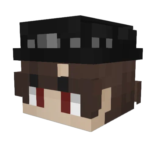 Sharkstr4fz Minecraft avatar head, 3D render