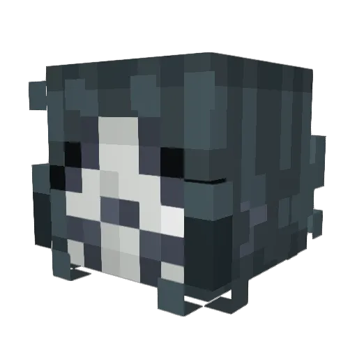 SharkySeven Minecraft avatar head, 3D render