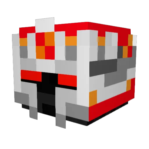SharkyyFTW Minecraft avatar head, 3D render