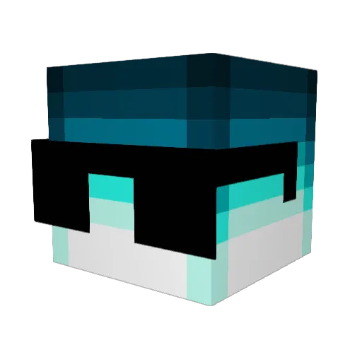 Sharkz2377 Minecraft avatar head, 3D render