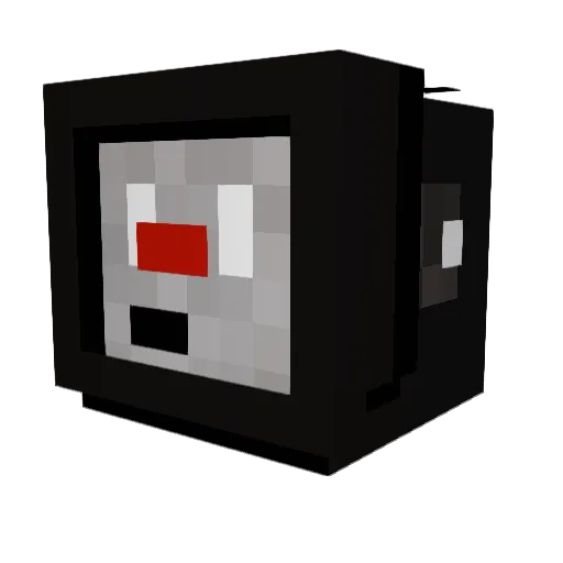 Sharls Minecraft avatar head, 3D render