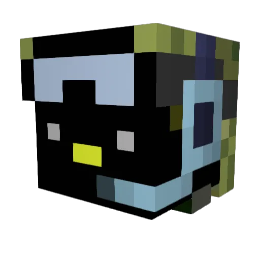 Sharo07 Minecraft avatar head, 3D render