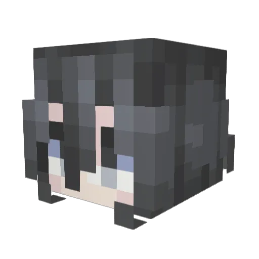 Sharon420 Minecraft avatar head, 3D render