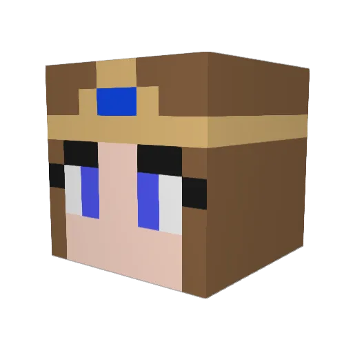 Sharon_Nicole Minecraft avatar head, 3D render