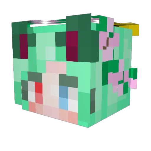 SharpFy Minecraft avatar head, 3D render