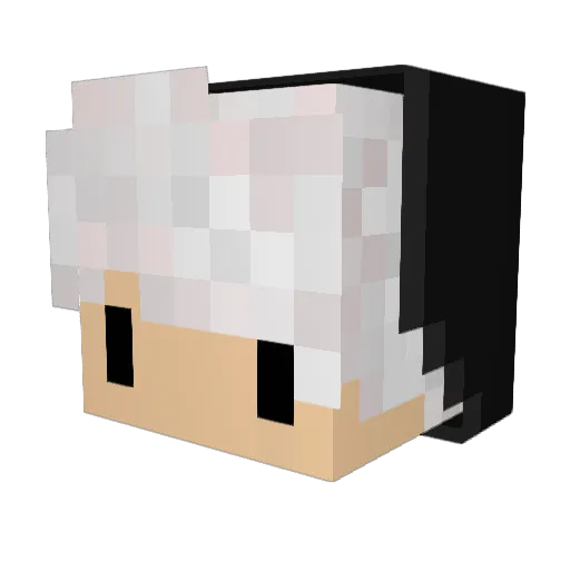 SharpPikachu Minecraft avatar head, 3D render