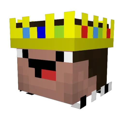 SharpStarr Minecraft avatar head, 3D render